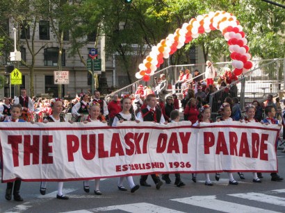 October 5, 2014: Pulaski Day Parade banner